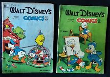 WALT DISNEY'S COMICS & STORIES lot #s 121, 122 ('50) Carl Barks Story & Art picture