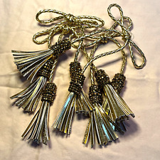 Victoria’s Secret Store Display Gold Tassels with Brown Crystals NWT Vintage Set picture