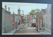 Fulton Street West From Eighth Street Troy NY Unposted DB Postcard picture