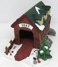 Dickens Collectables Towne Christmas Series Village 1842 Covered Bridge 383-8281 picture