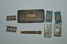 1920s Gillette Razor Comb De Safety Mismatched 3 Part Double Edge Shaver Antique picture