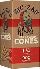 ZIG-ZAG Pre Rolled Cones Unbleached 1 1/4 size 900ct picture