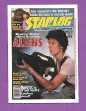 ALIENS - Sigourney Weaver - 1993 Starlog magazine cover trading card picture