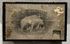 Vintage X TEDDY Wooden Cigar Box picture