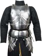 Late Medieval Gothic Armor Cuirass with Tassets Silver Larp Reenactment picture