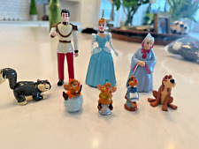Cinderella 8 Disney Figures Vintage 90s.  Preowned - Pristine condition. picture