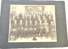 Antique Large Cabinet Card Photograph Group Of Men 10