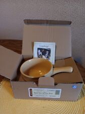 Longaberger Pottery  Woven Traditions  CHILI BOWL  Butternut ~  Retired  NIB picture