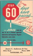NANTICOKE, PA Advertising Postcard JAMES ANDERSON & SON Packard Car Dealer picture