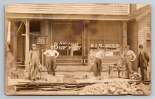 Rock Island Illinois Beer Artesian Buffet Vintage Unposted RPPC Postcard picture