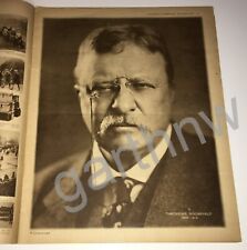 TEDDY ROOSEVELT 1919 DEATH PORTRAIT +CURTISS BOAT PLANE PICTORIAL H E RICHARDSON picture