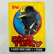 (1) Brand New Sealed Dick Tracy Movie Trading Cards Topps 1990 Single Wax Pack picture