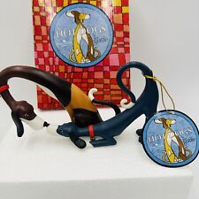 Border Fine Arts Toni Goffe Hot Dogs Figurine Want To Play? Hydie & Zeeky A3937  picture