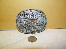 1983 Mens Hesston NFR National Finals Rodeo 25th Anniversary  Belt Buckle 1st Ed picture