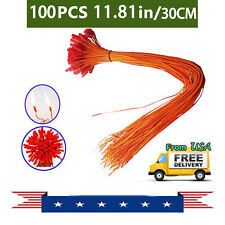 100PC/30CM/11.81in Copper Remote Firework Firing System Connect Wire Orange Line picture