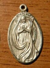 Beautiful Vintage Catholic Sterling Silver Scapular Replacement Medal #14 picture
