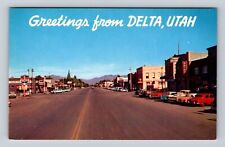 Delta UT-Utah, General Greetings Road, Antique, Vintage Souvenir Postcard picture