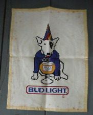 Vintage 1980's SPUDS Mackenzie Bud Light Embroidery Anheuser Busch Beer 9 x 12