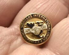 Vintage  24k Gold GP AFL CIO Trade Insurance Workers International Union Pin picture