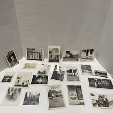 Lot 20 Old Time Vintage Photos Scrapbook 40’s 50’s Black White Family picture