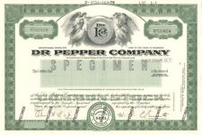 Dr. Pepper Company - SPECIMEN - Stock Certificate (Green) picture