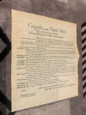 Authentic Reproductions Bill Of Rights On Antiqued Parchment Paper 15.5” X 13.5” picture
