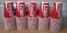 VINTAGE COKE COCA COLA WAX CUPS UNUSED LOT OF 100 SWEETHEART CUP 9OZ. picture