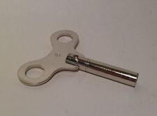 New Nickel Replacement Clock Key Size 6 / 3.75 mm For Key Wind Clocks  picture