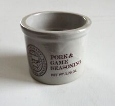 J Zachary Rollingstone Minnesota Pork & Game Seasoning Stoneware Crock Jar picture