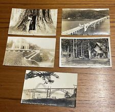 x5 Real Photo Postcard Oregon Rogue River Yoquina Bridge Blue Bucket Camp CA picture