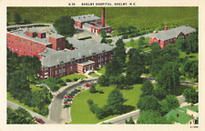 Shelby NC North Carolina, Shelby Hospital Aerial View, Vintage Postcard picture