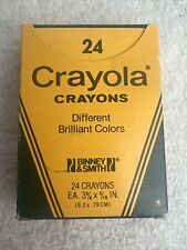 Vintage Crayola Crayons 24 Pack Binney & Smith (1985) Brilliant Colors Complete picture