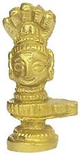 Purpledip Rare Miniature Brass Siva Mukhalingam: Unique Collectible Gold Finish picture