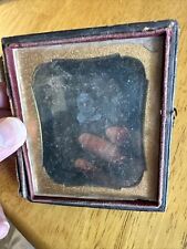 ANTIQUE 1/6TH PLATE DAGUERREOTYPE LOVELY YOUNG LADY 1850’s Worn Look picture