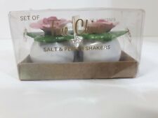 Vintage China Pink Rose Imported By Giftcraft Toronto Salt & Pepper Shakers picture
