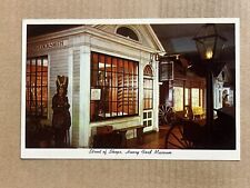 Postcard Dearborn MI Michigan Henry Ford Museum Street of Shops Indian Statue picture