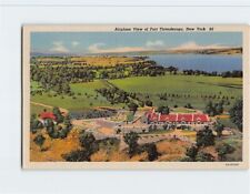 Postcard Airplane View of Fort Ticonderoga New York USA picture