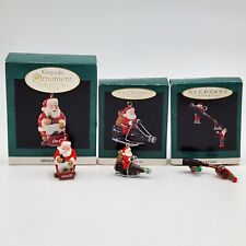 Vintage Hallmark Keepsake Ornaments Miniature Lot Of 3 Coca Cola picture