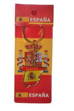 ESPANA SPAIN Country SHAPE FLAG Metal KEYCHAIN .. New picture