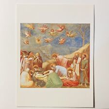 Vintage Phaidon Press Postcard “The Lamentation” Angels Mooring Savior Art P2 picture