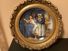 Vtg. “Lacing SCARLET “ Knowles  Gone With The Wind Collection Plate W/Frame picture