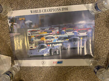 MERCEDES BENZ WORLD CHAMPIONS OFFICIAL SHOWROOM POSTER 1990 Racing IMSA picture