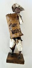 Vintage JUAN VALDEZ Paper Mache Statue Holding A Bag Of Coffee Beans 12 Inches picture
