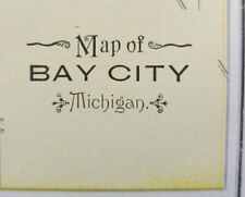 Vintage 1900 BAY CITY MICHIGAN Map 11
