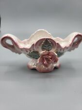 Vintage Rose Petal Pink Oval dish Fragile, Beautiful Made For SIPHIA-ANN picture
