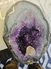 large amethyst crystal cluster geode 10.5 Lbs picture
