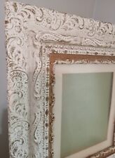 16 x 20 White Picture Frame Carved Large Art Gallery Antique picture