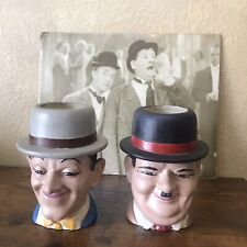 Rare Vintage Laurel & Hardy Liquor Decanters Mugs (1971) D.H Price Beer Mugs picture