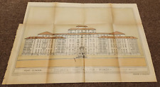 1912 COLUMBIA HOSPITAL FOR WOMEN WASHINGTON D.C. ORIGINAL ARCHITECTURAL DESIGNS picture