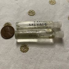 Very Rare Vintage - DIOR - Eau Sauvage EDT Vials Likely 0.07 Fl Oz Each picture